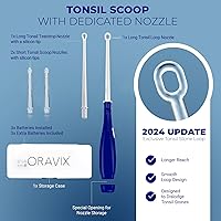 Vista 2 de Oravix Removedor de piedras amígdalas, combate el mal aliento, navega fácilmente las criptas de amígdalas, herramienta de eliminación de piedras
