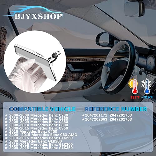 Miniatura 4 de Kit de Reparación de Manija Interior de Puerta para Mercedes Benz W204 X204 GLK250 GLK300 GLK350 C230 C250 C300 C350 C63 AMG (2008-2015), Izquierda,