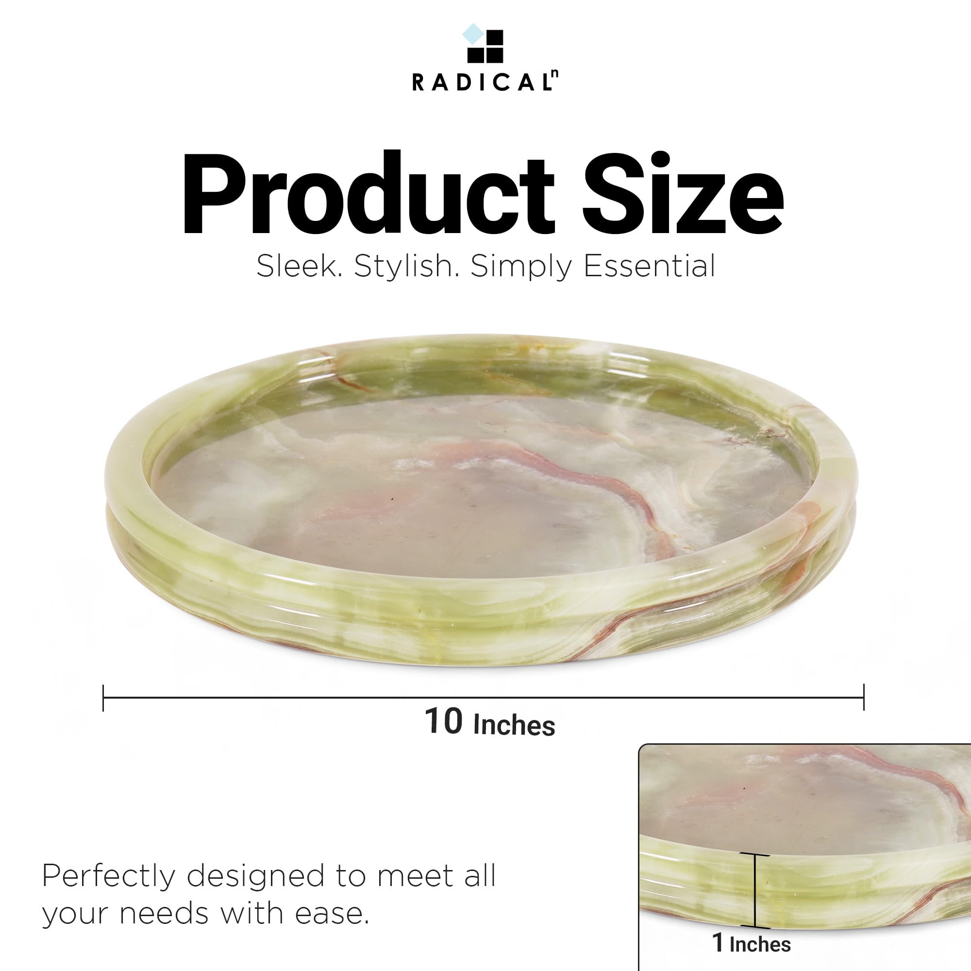 Amazon|Radicaln 大理石サービングトレイ 10インチ グリーン Amazon|Radicaln 大理石サービングトレイ 10インチ グリーン