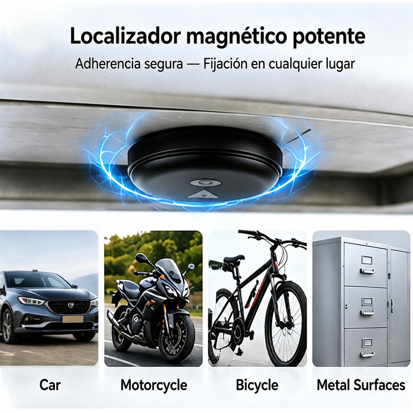 Tracker GPS Auto,Localizzatore gps Magnetico Macchina Compatibile con iOS e Android,Senza Abbonamento,Impermeabile IP67,Ideale per Veicoli/Moto/Chiavi/Bagagli/Bambini/Portafoglio