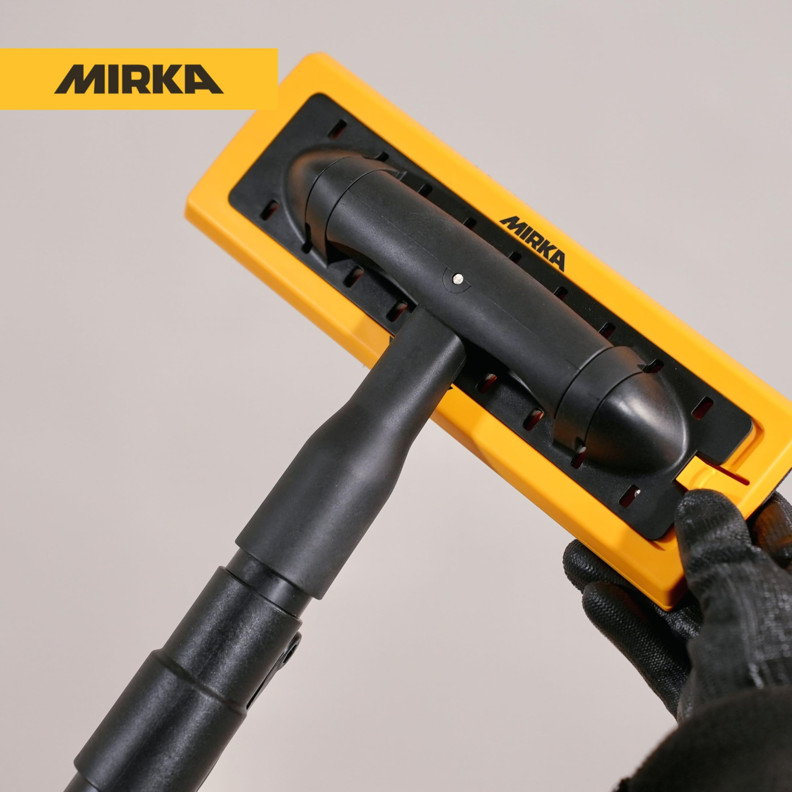 Mirka Testa di levigatura stabilizzata per levigatrice ad asta DecoSander/Flessibilità di 180° / Per la finitura liscia di pareti e soffitti, cartongesso, lavori di dettaglio / 8393000011