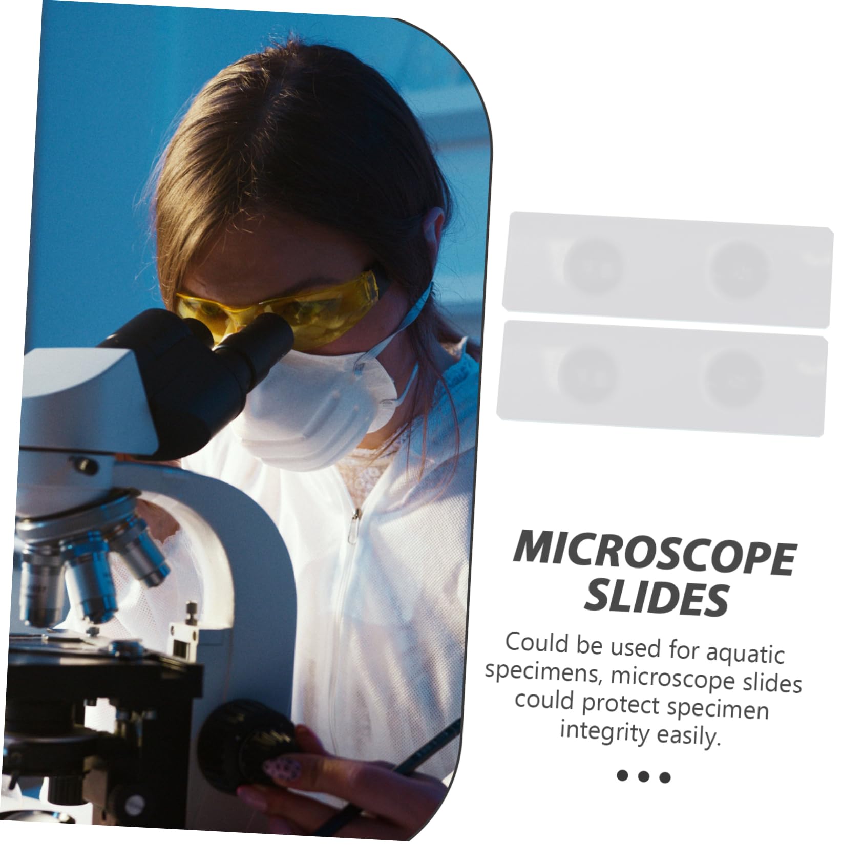 50 Uds Portaobjetos Cóncavos Portaobjetos De Vidrio Para Microscopio Portaobjetos De Vidrio Para Especímenes Portaobjetos De Microscopio Para Laboratorio Portaobjetos De Vidrio