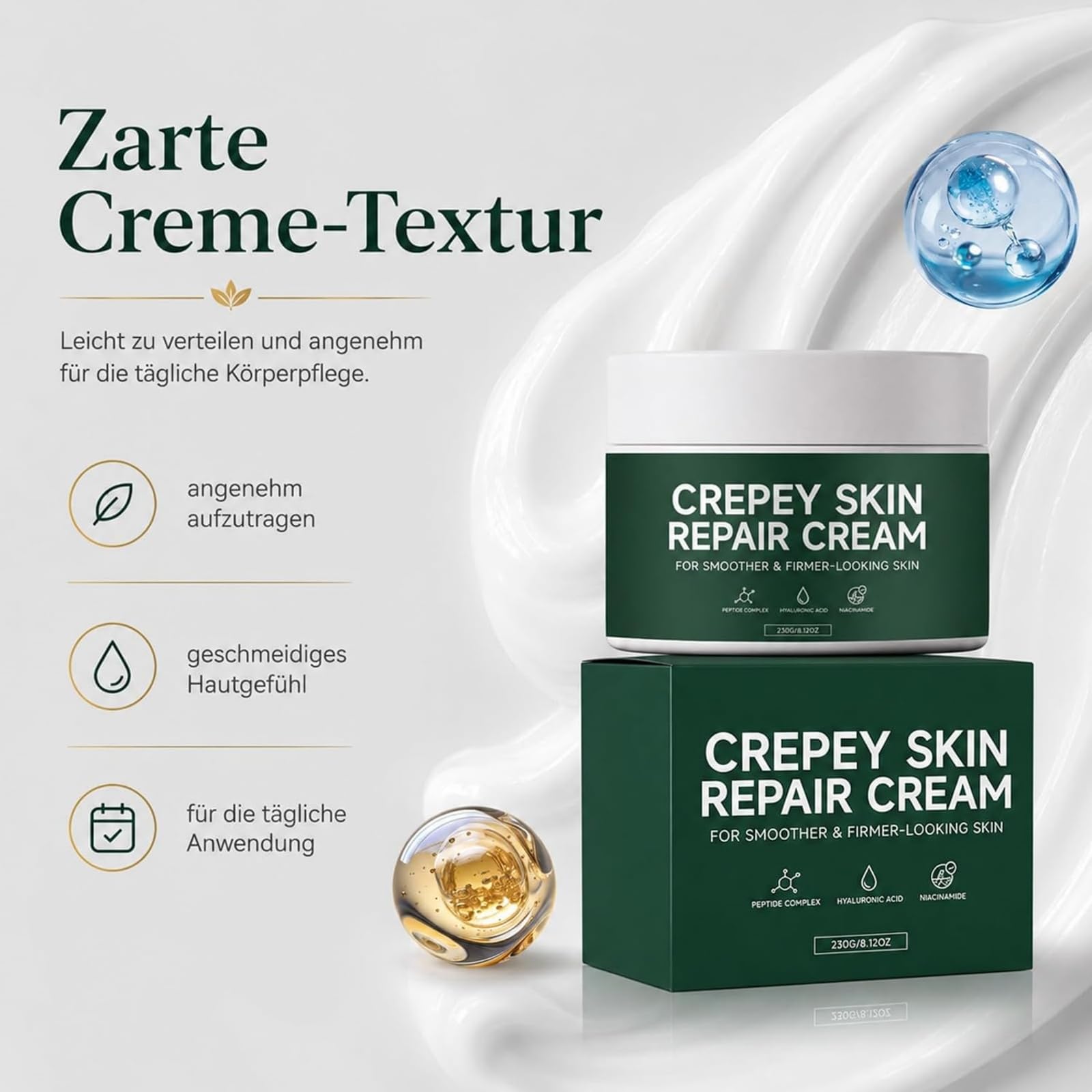 Creepy Skin Repair Cream Original für Empfindliche Haut | Hautbarriere Stärkung,Beruhigende Tages und Nachtcreme