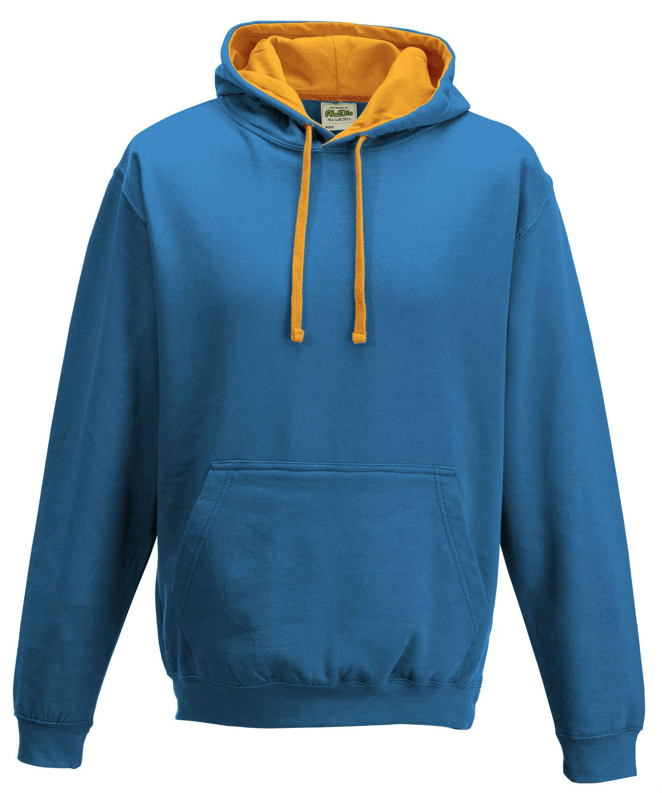 Just Hoods Varsity Hooded Sweatshirt - Multicolour - XX-Large