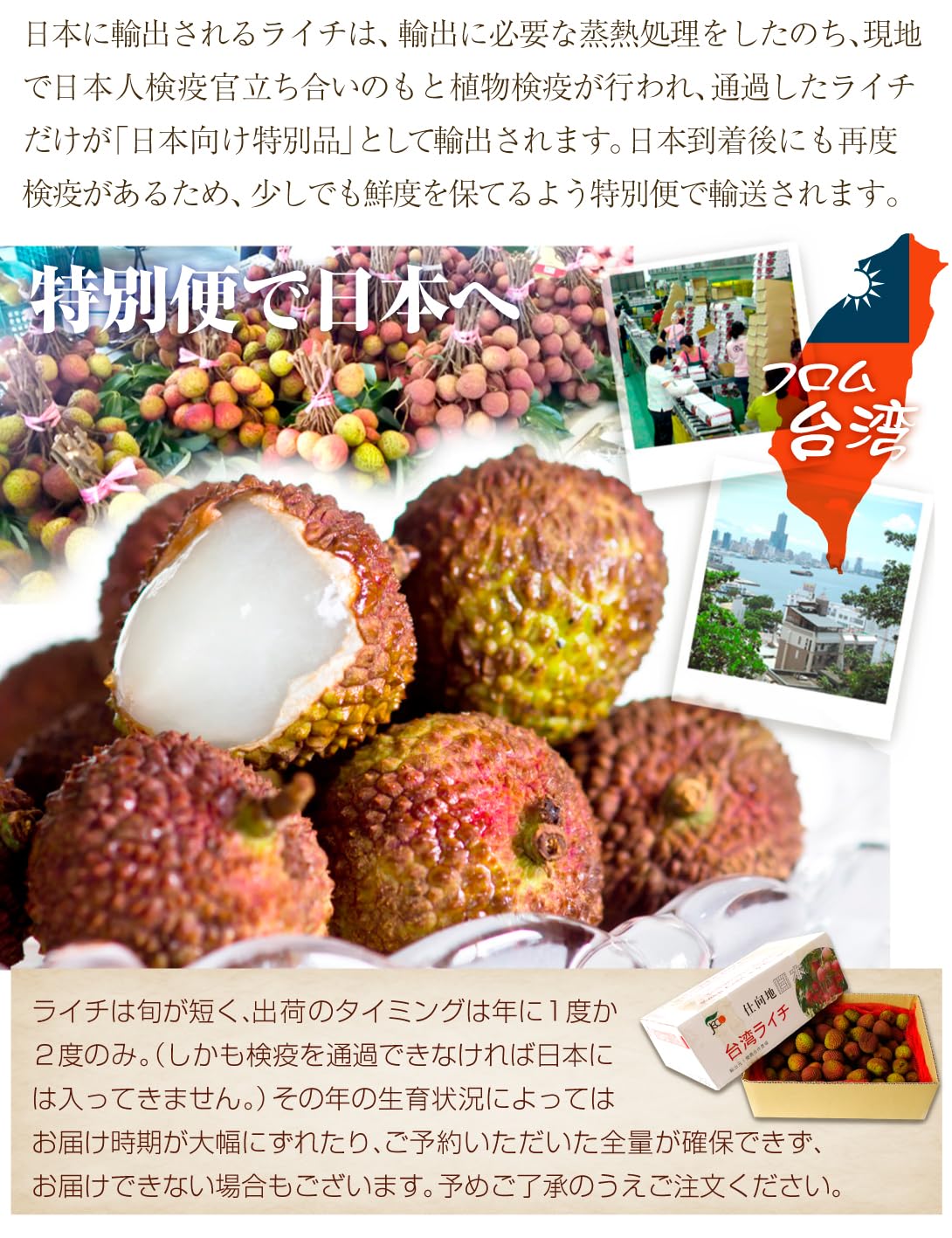 Amazon.co.jp: 台湾産 生ライチ 玉荷包 1kg グリーンライチ ぎょっか