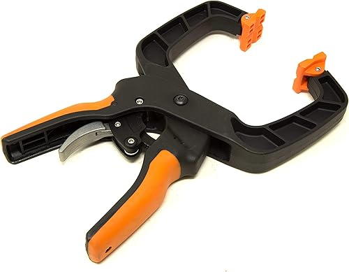 Miniatura 12 de WEN CLH226 Abrazaderas de mano de trinquete de liberación rápida con apertura de mandíbula de 2 pulgadas y garganta de 2 pulgadas, paquete de 2