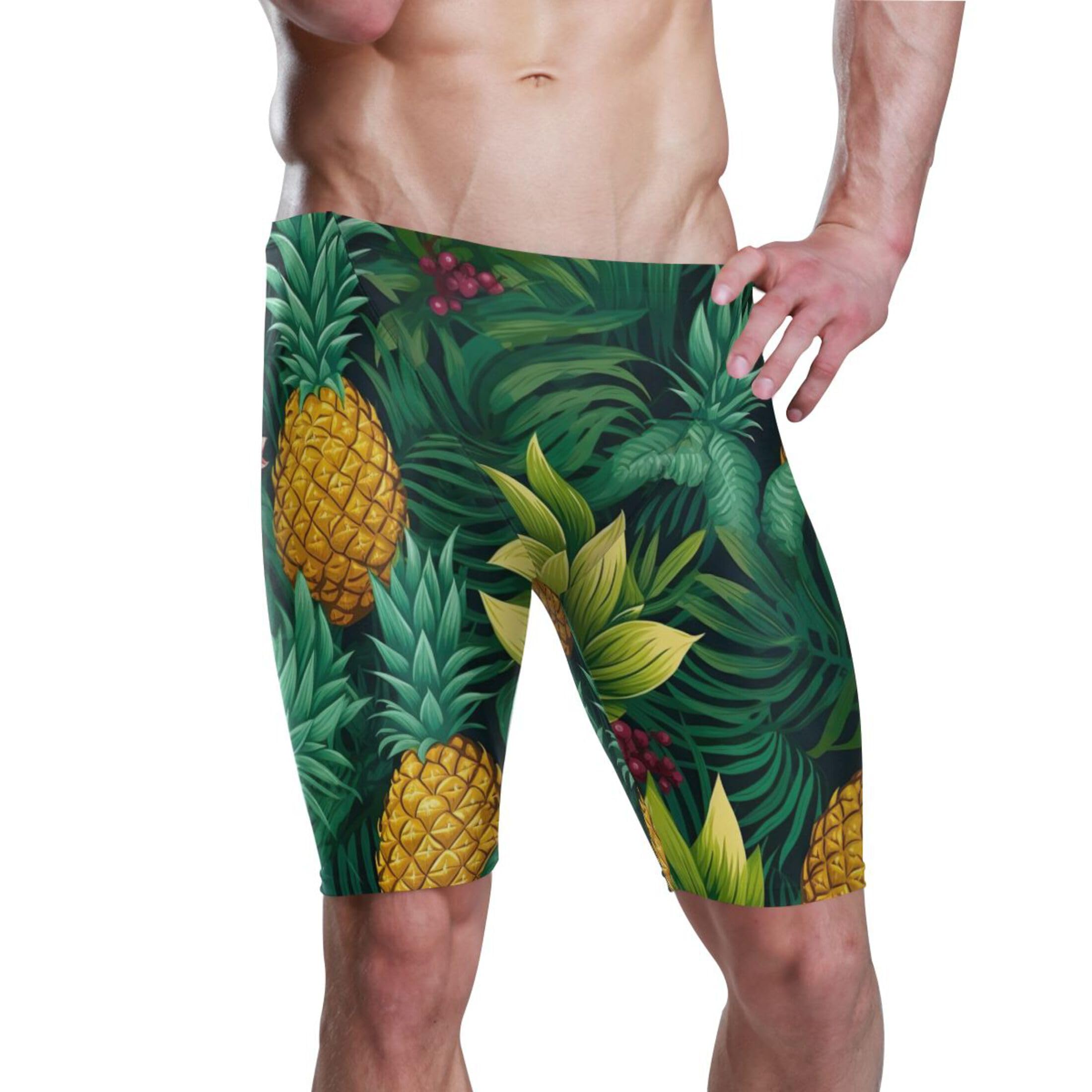 UMIRIKO Pineapple Fruit Men's Swim Jammers Swimsuit M B0400934