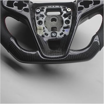 Replacement Real Carbon Fiber Steering Wheel With Leather Compatible For Opel Insignia A 2014-2016