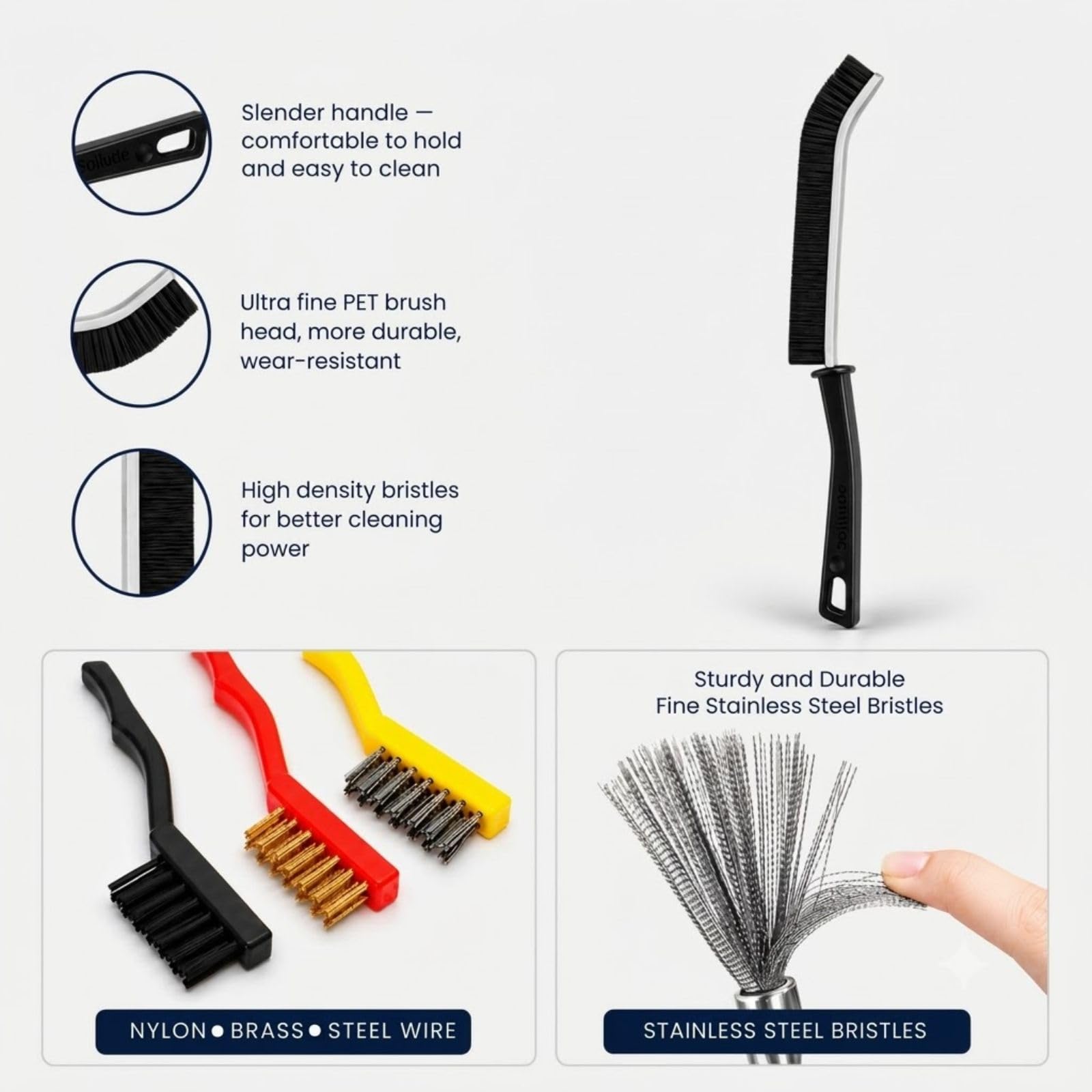 5 Cleaning Brushes - Gas Stove, Chimney & More -7 5 Cleaning Brushes - Gas Stove, Chimney & More -7