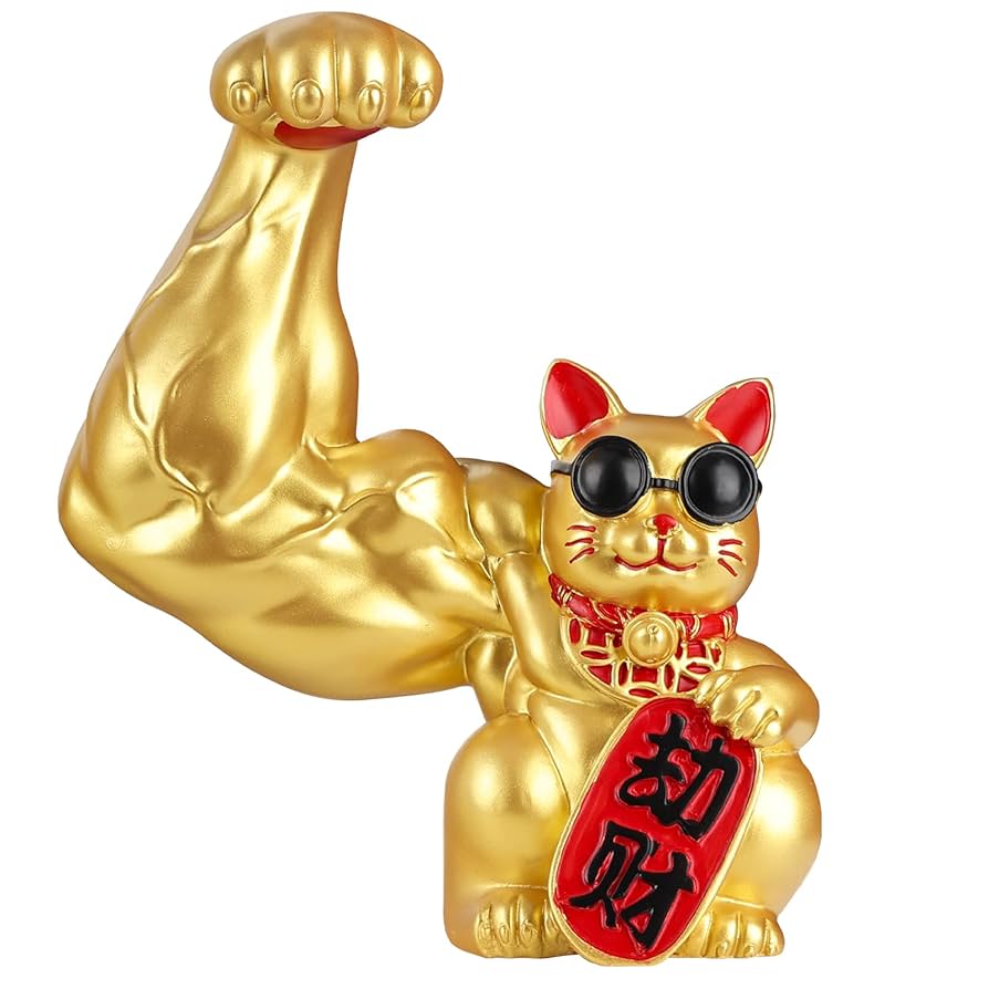neko Amazon.com: Fortune Large Arm Lucky Cat Statue,Money Cat