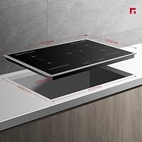 GASLAND IH905BFB 90 cm beépíthető indukciós főzőlap 5 zónás rozsdamentes acél keret FlexInduction PowerBoost 10000 W edény nélkül 6