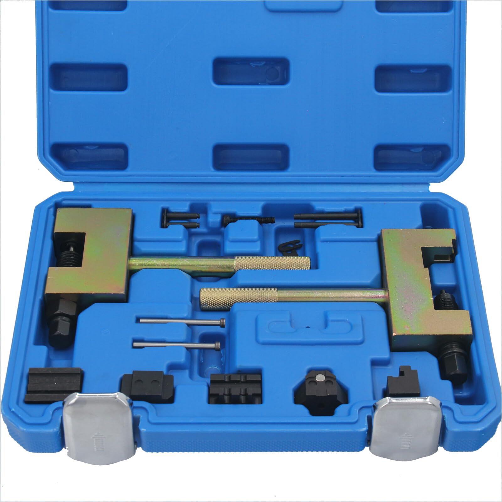 Kit de rivetage et dérivetage de chaînes GEPCO Profi compatible avec Mercedes-Benz M271 M272 M273 M642 M651 CDI - Ensemble d'outils de séparation et de montage - avec boîte de rangement robuste