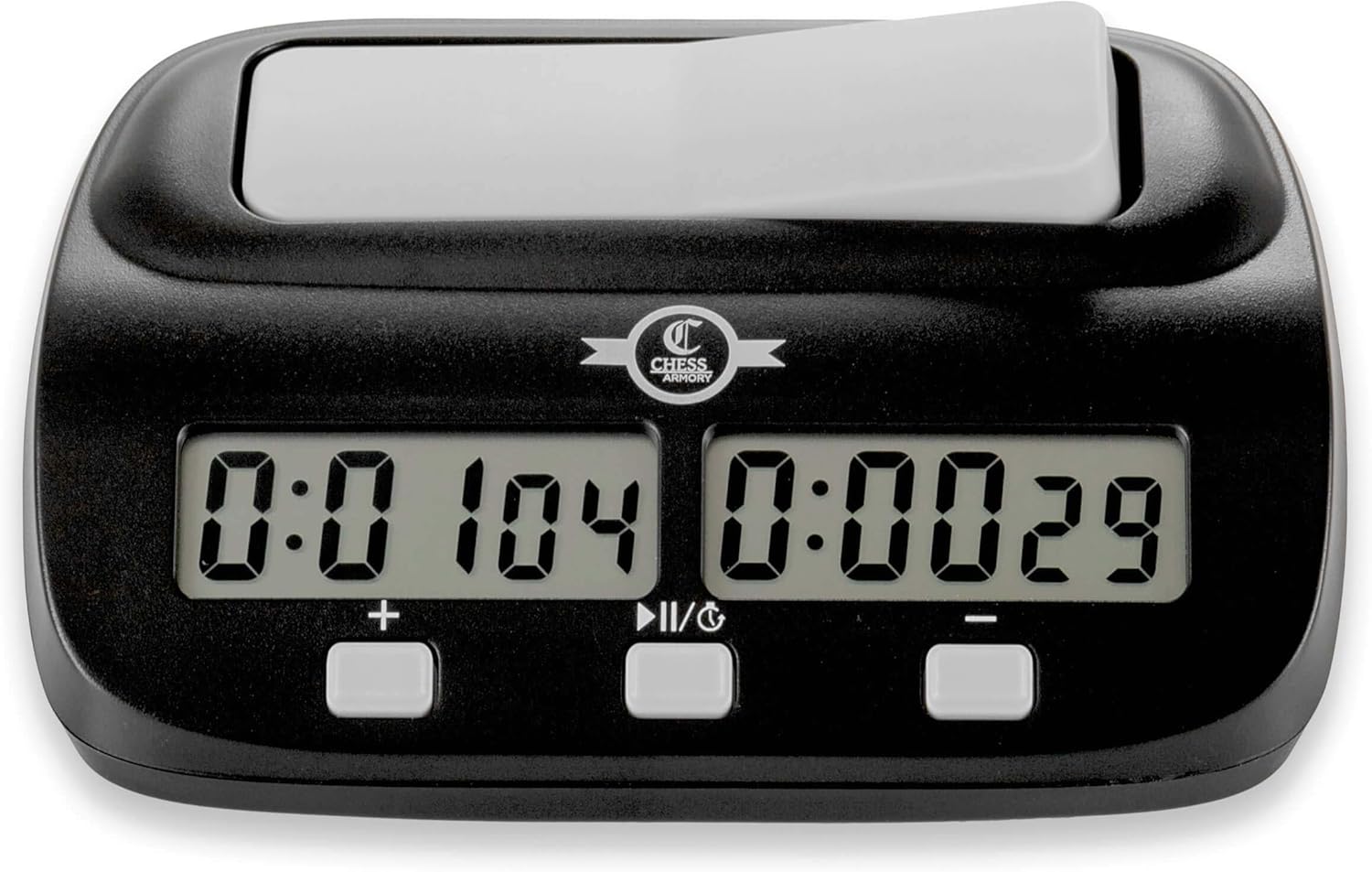 Chess Armory 15 inch Wooden Chess Set and Chess Clock Bundle for Kids and Adults