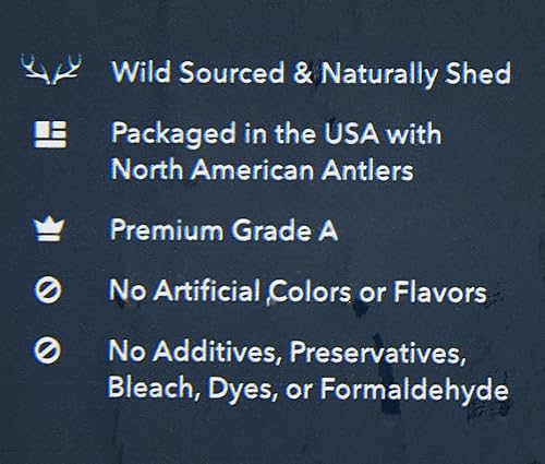 Miniatura 9 de Marca Tienda Cuerno de alce dividido Wag con desprendimiento natural, de larga duración para masticadores agresivos, XL (mejor para perros de más