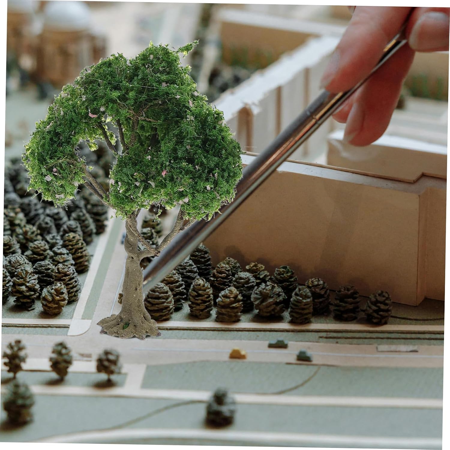 Mipcase Miniature Model Trees for Micro Landscapes Handmade Wire Trees for Fairy Gardens and Model Trains Artisan Quality Scenery Decor Easy to Install