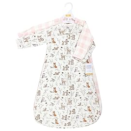Hudson Baby Unisex Baby Cotton Long-Sleeve Wearable Sleeping Bag, Sack, Blanket, Enchanted Forest, 3-9 Months