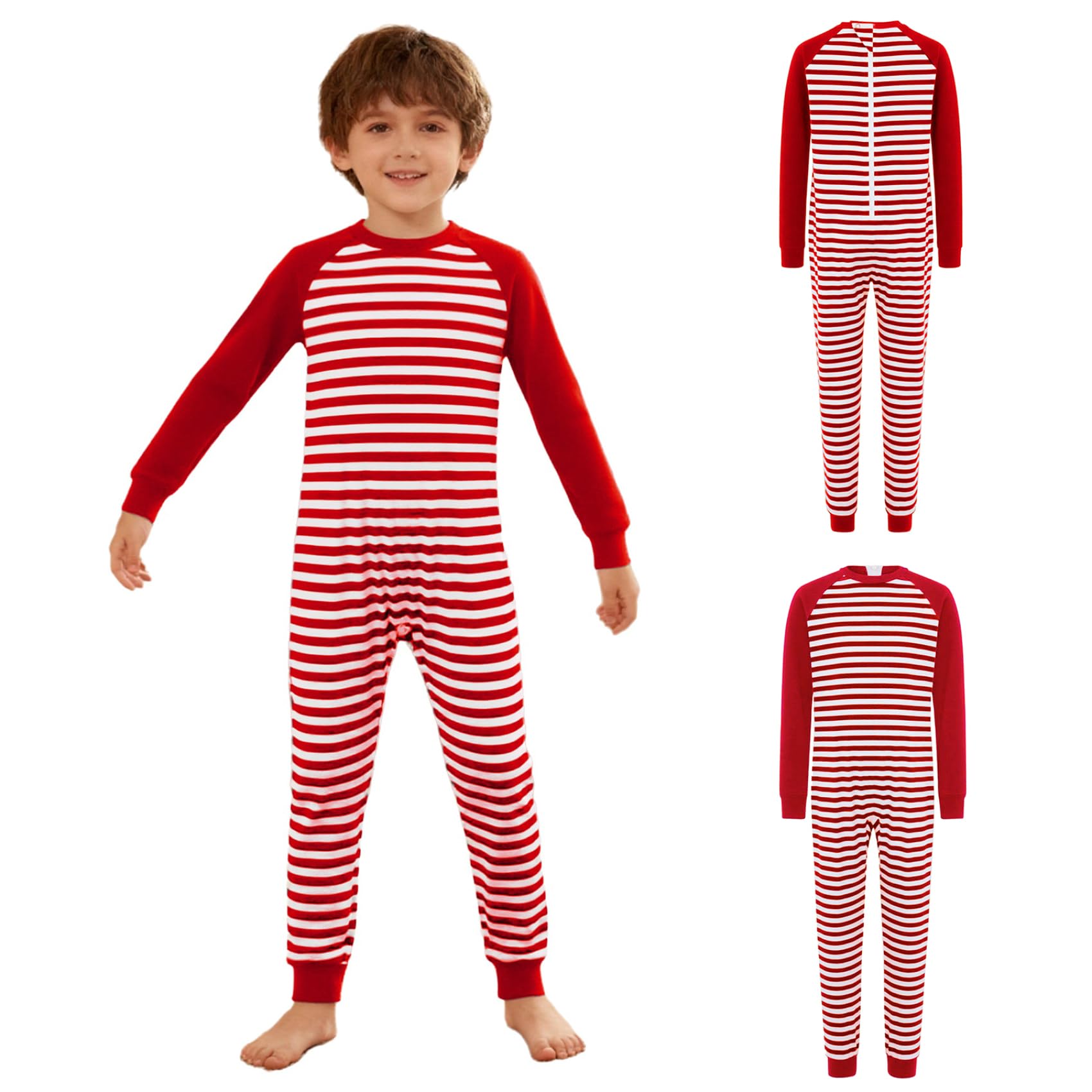 Vêtements Adaptatifs Anti-arrachage Unisex Pour Enfants Avec Besoins Particuliers Salopette Rayée Longue 3-16 Ans