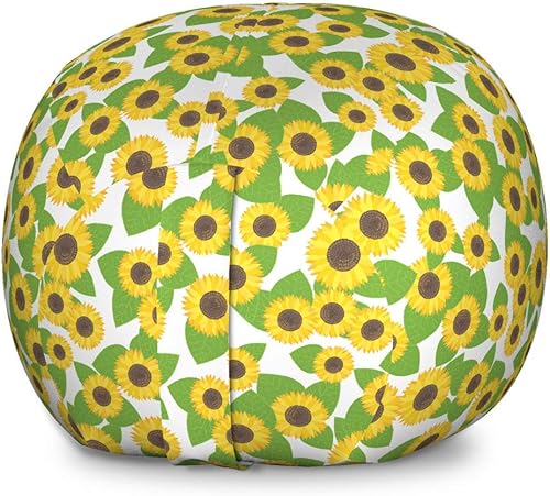 Miniatura 193 de Lunarable Silla de almacenamiento para adolescentes, coloridos patines de estilo retro, para actividades juveniles, para niñas y niños, divertido