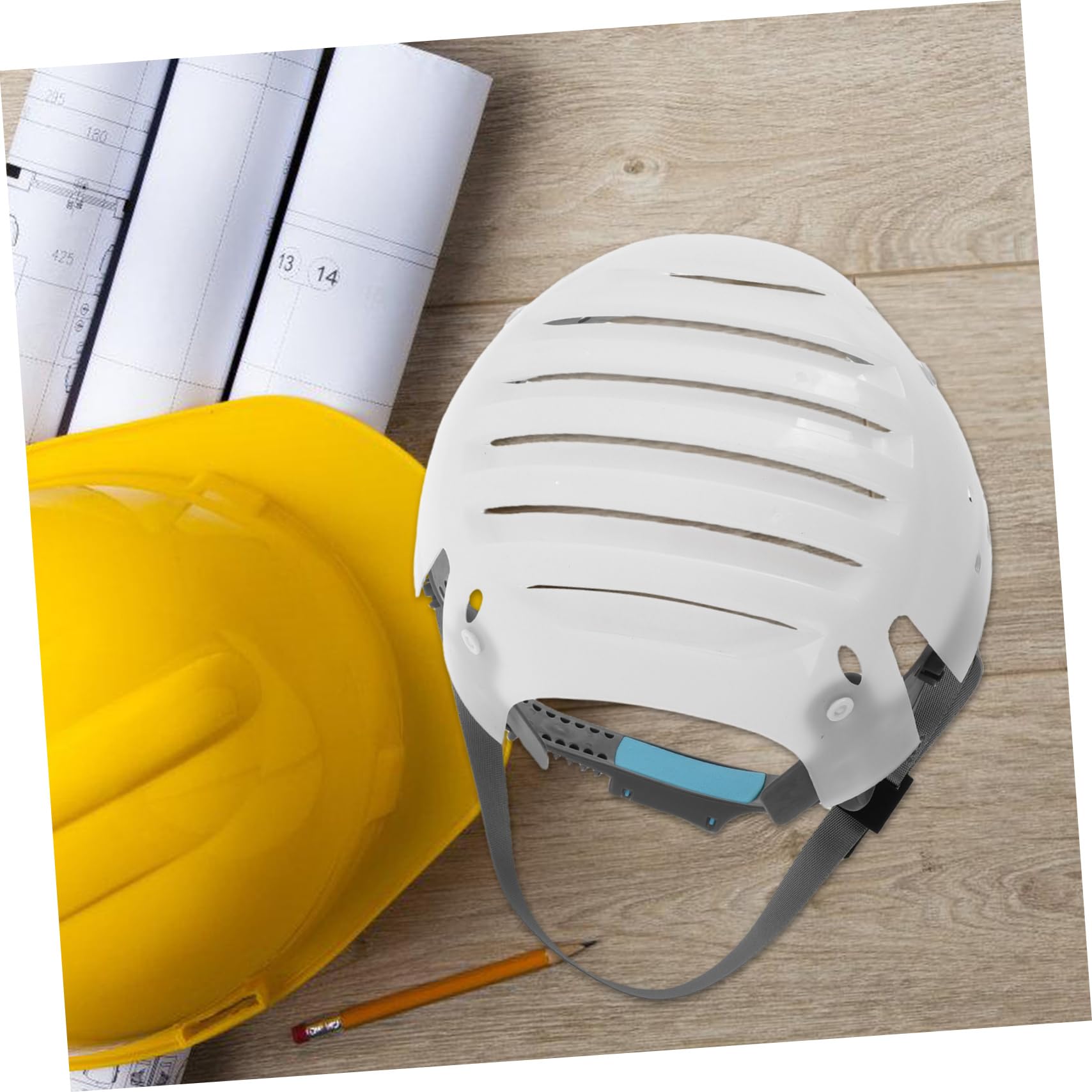 Supvox Helmfutter und Stoßfester Innenschale aus Polyethylen Leichtes Atmungsaktives mit Bruchsicheren Kappeneinsätzen für Schutzhelme Baustellen und Fabriken