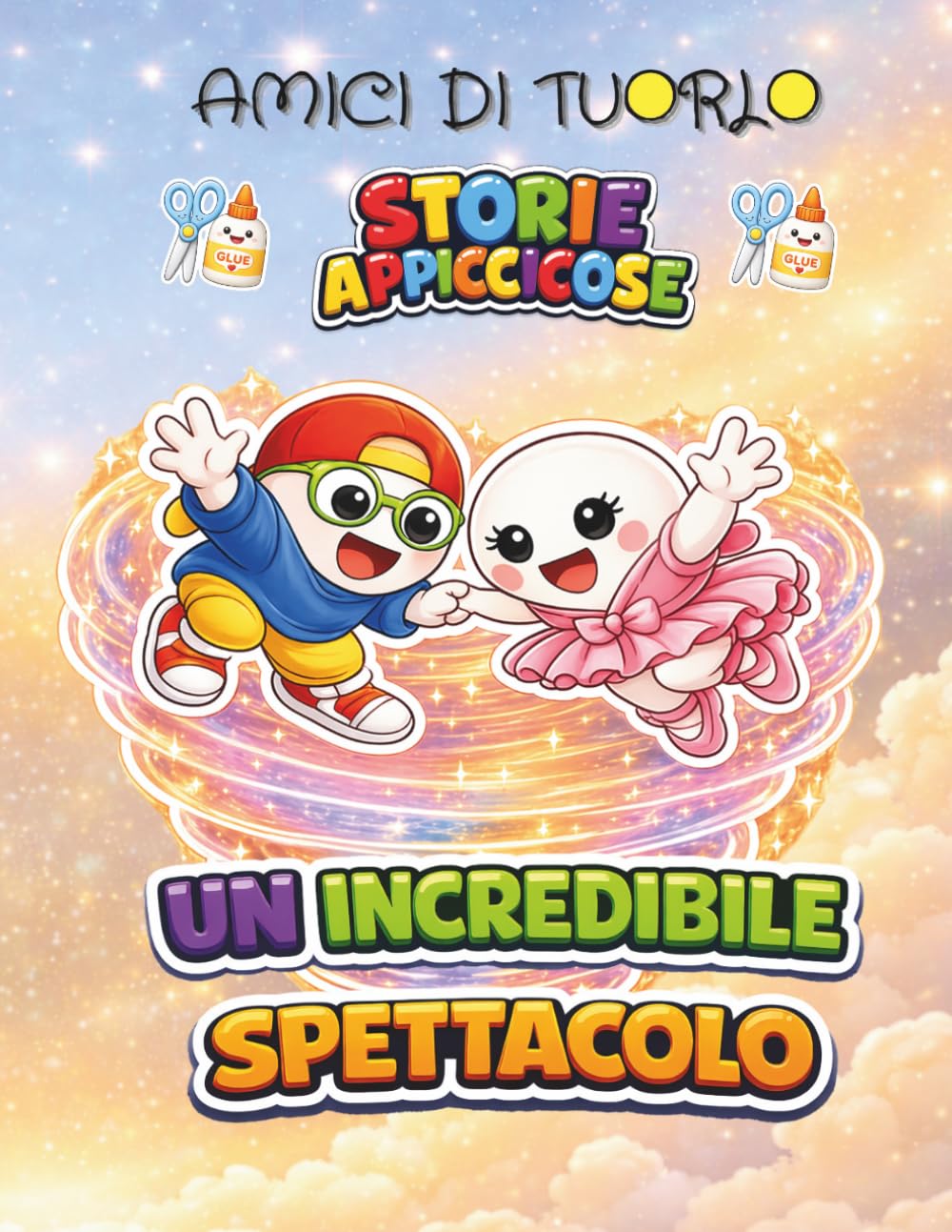 AMICI DI TUORLO - STORIE APPICCICOSE - UN INCREDIBILE SPETTACOLO: Album completo di figurine da ritagliare e incollare