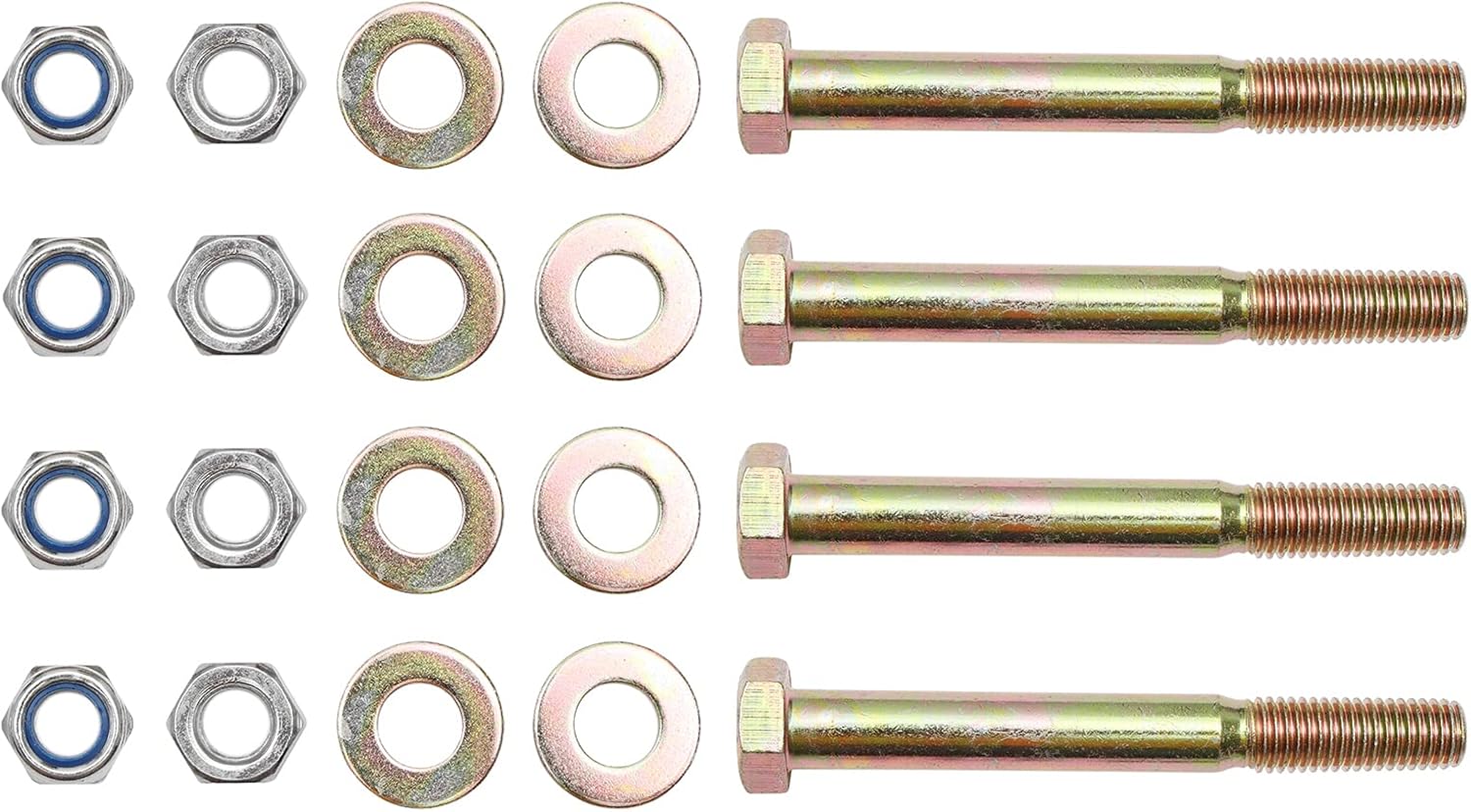 Lawn Mower Anti Scalp Deck Wheel Kit Set of 4 Compatible with Hustler 788166 31997 Rotary 13445 MTD John Deere & More Models