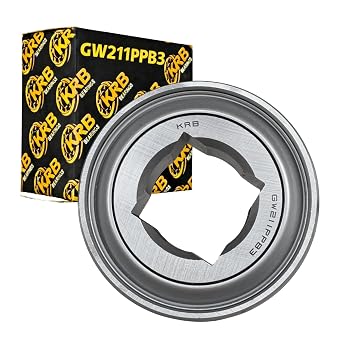 GW211PPB3 1-1/2" Square for AG Disc Harrow Bearing DS211TTR3 G10906 T51610 Spherical OD 3.9370" Width 1.312" Farm Disc Harrow Bearing with Seal on Both Sides Disc Ball Bearing