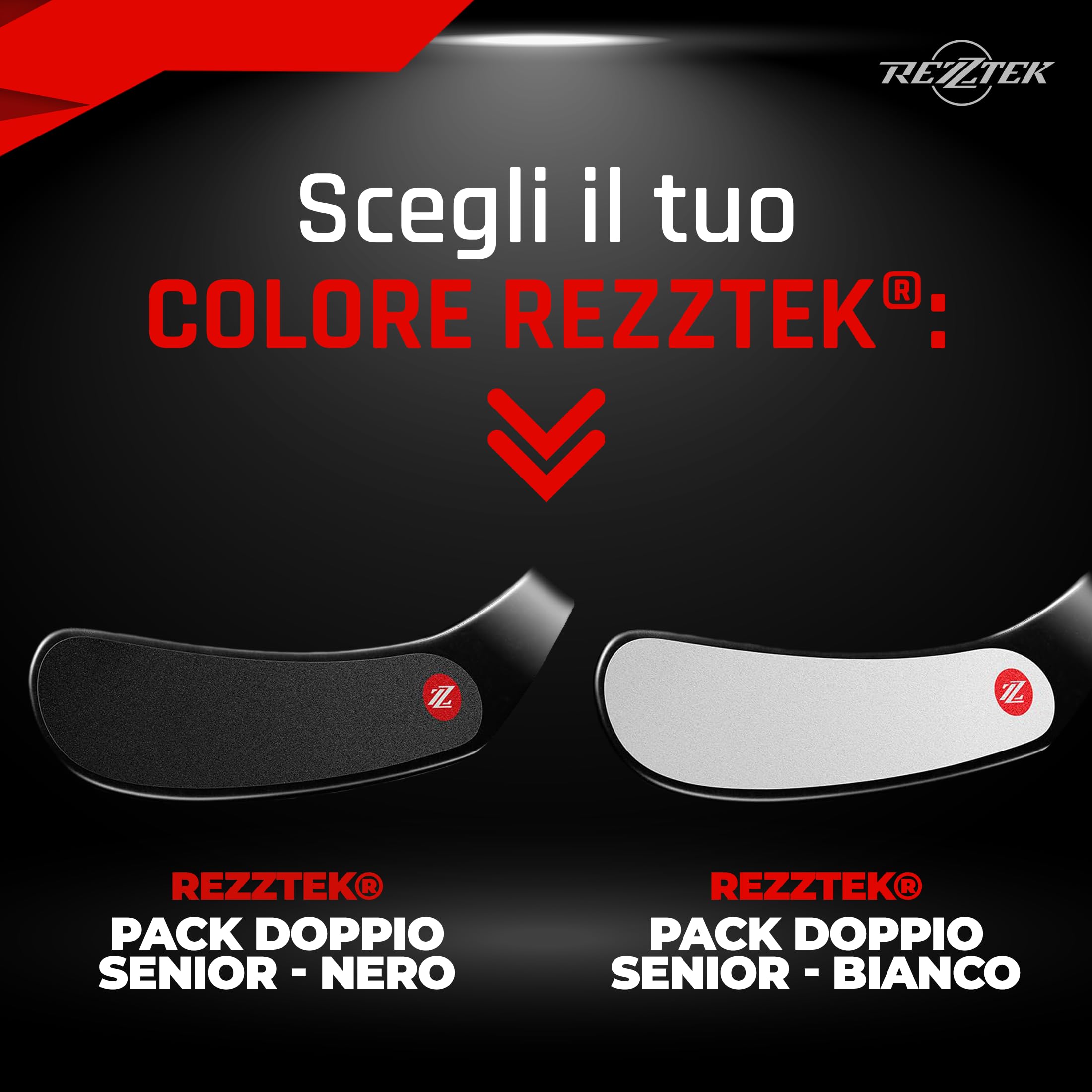 Rezztek – Alternativa al Nastro Adesivo per bastoni da Hockey – Grip ad Alte Prestazioni per Lame da Hockey su Ghiaccio e da Strada – Utilizzato dai Giocatori della NHL