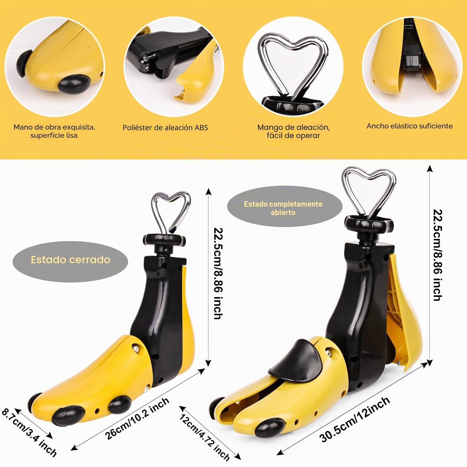 Ampliadores de zapatos ajustables longitud anchura para mujer hombre botas zapatillas deporte senderismo extensor profesional