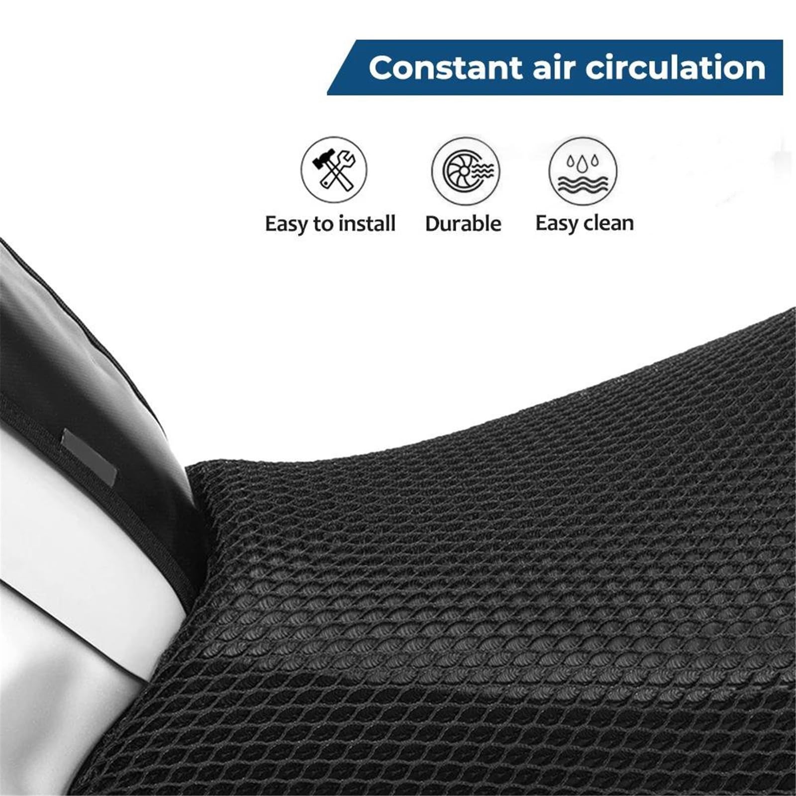 Generico Per ADV350 ADV 350 2022 Coprisella In Tessuto Di Nylon Con Elasticità In Rete For Moto