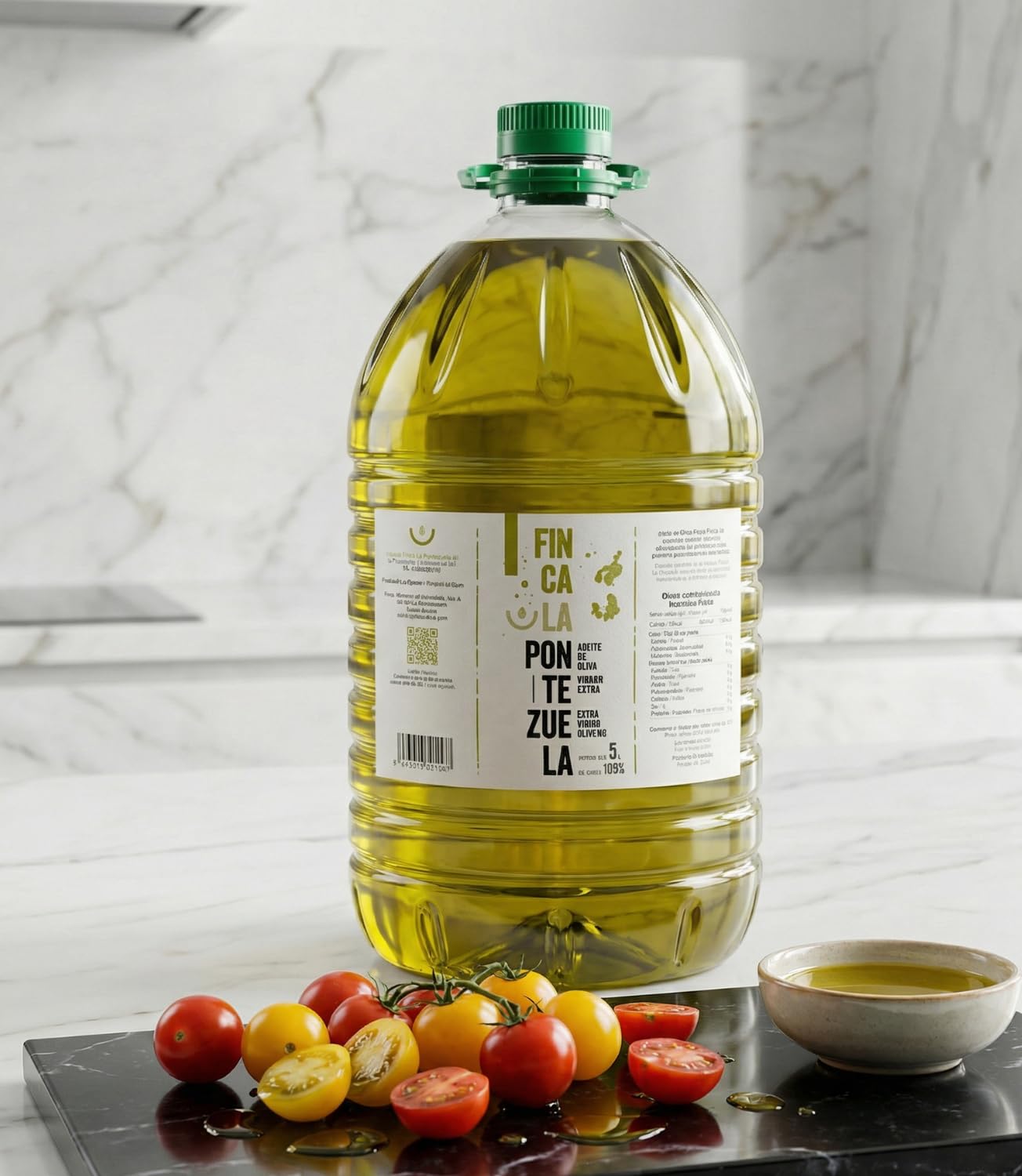 Finca La Pontezuela Aceite de Oliva Virgen Extra Picual 5 Litros - Garrafa de Aceite 5L Picual - Ideal para Uso Diario