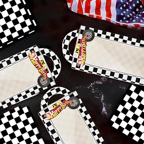 Miniatura 6 de 24 cajas de recuerdos de fiesta de autos de carreras, cajas de recuerdo de fiesta con ventana, decoración de cumpleaños temática de auto de