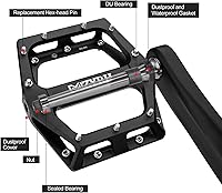 Vista 5 de MZYRH Pedales de bicicleta de carretera/montaña Pedales MTB Pedales de bicicleta de aleación de aluminio 9/16 "rodamiento sellado plataforma ligera