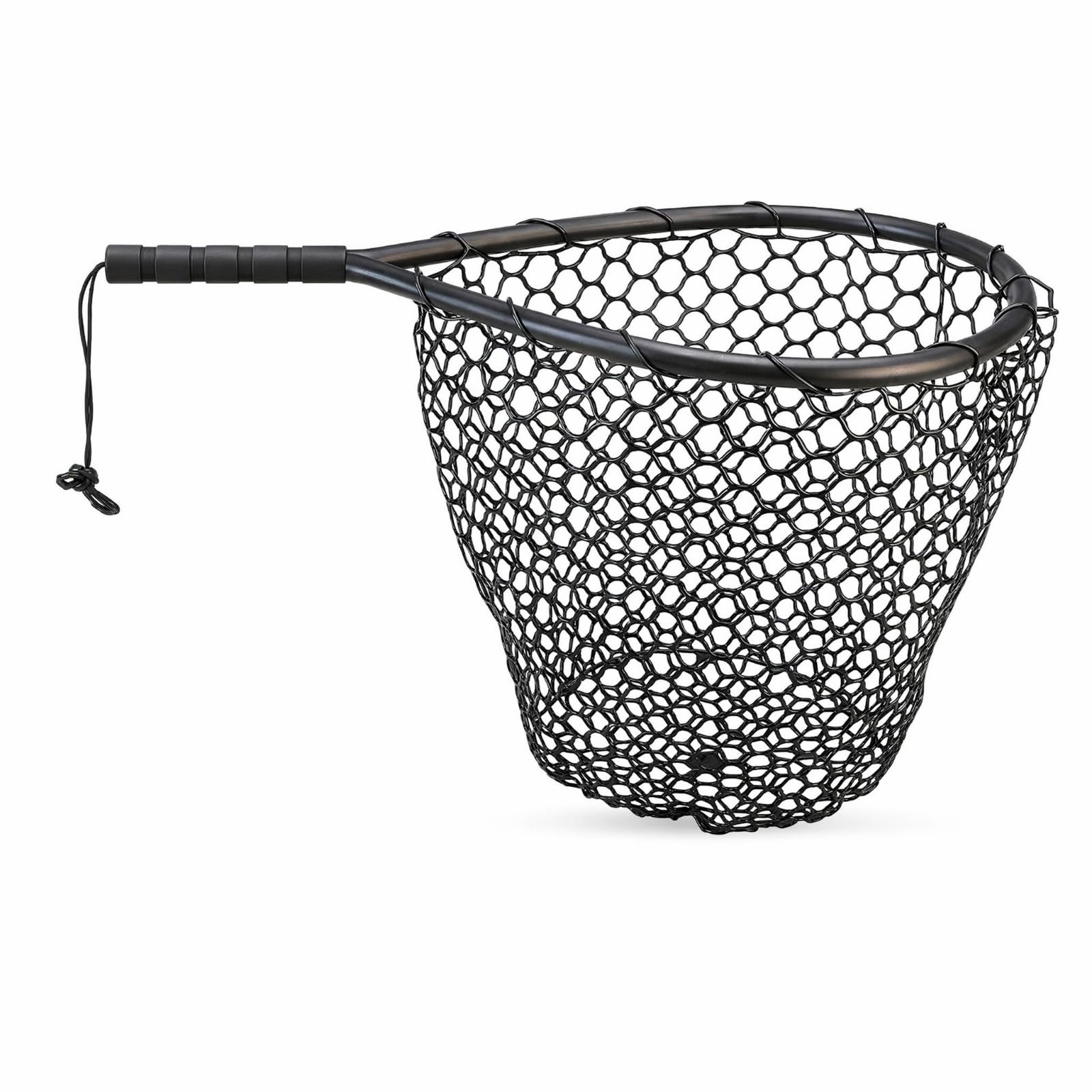 Épuisette de Pêche Épuisette Filet Poisson Équipement Canne Atterrissage en Silicone avec Cadre Alliage Renforcé Support Lourde Flottabilité Intégrée