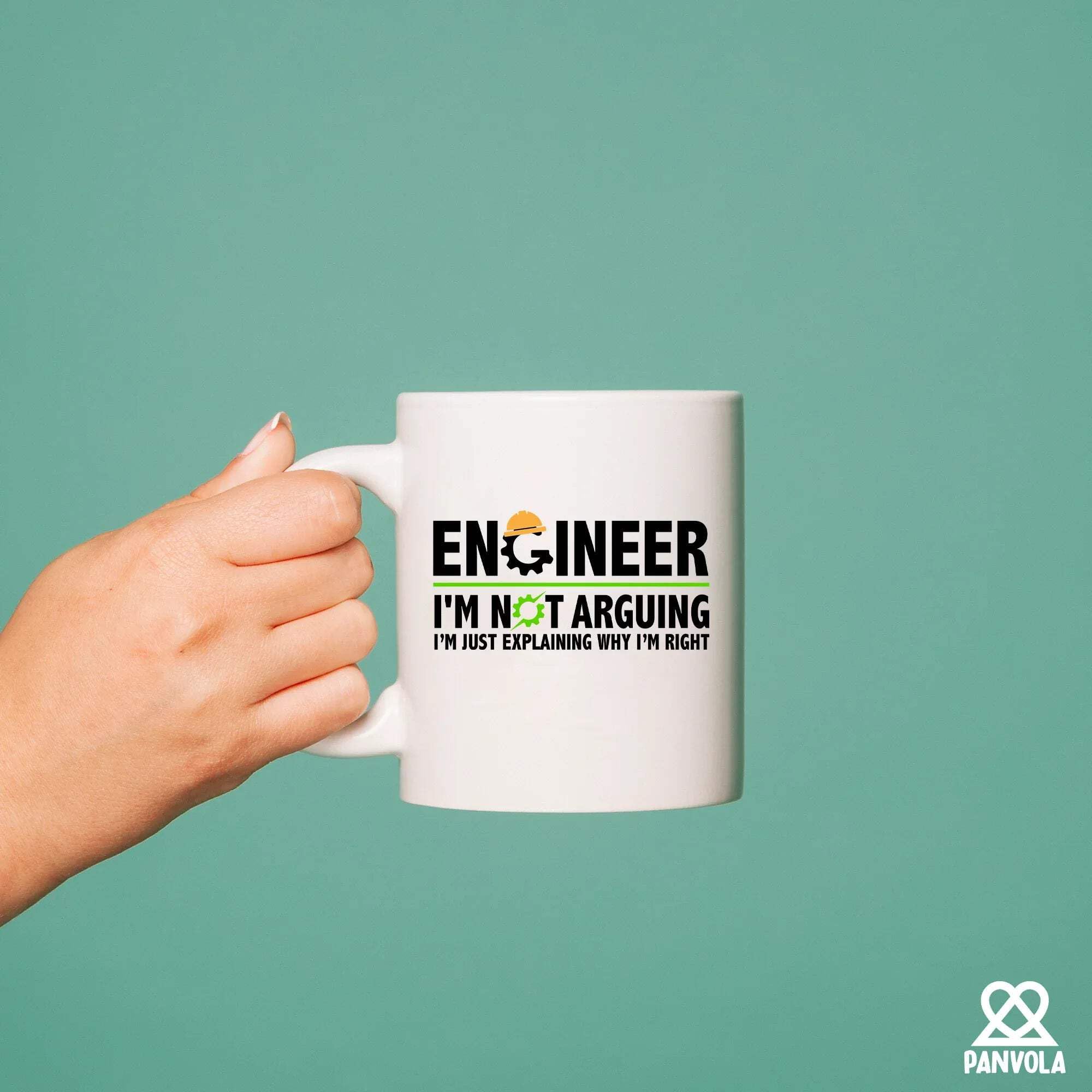 Engineer I'm Not Arguing I’m Just Explaining Why I’m Right Engineer Gifts Boyfriend Husband Student Son Daughter Coworker Friend From Dad Mom Wife Girlfriend Ceramic Mug 11 oz White