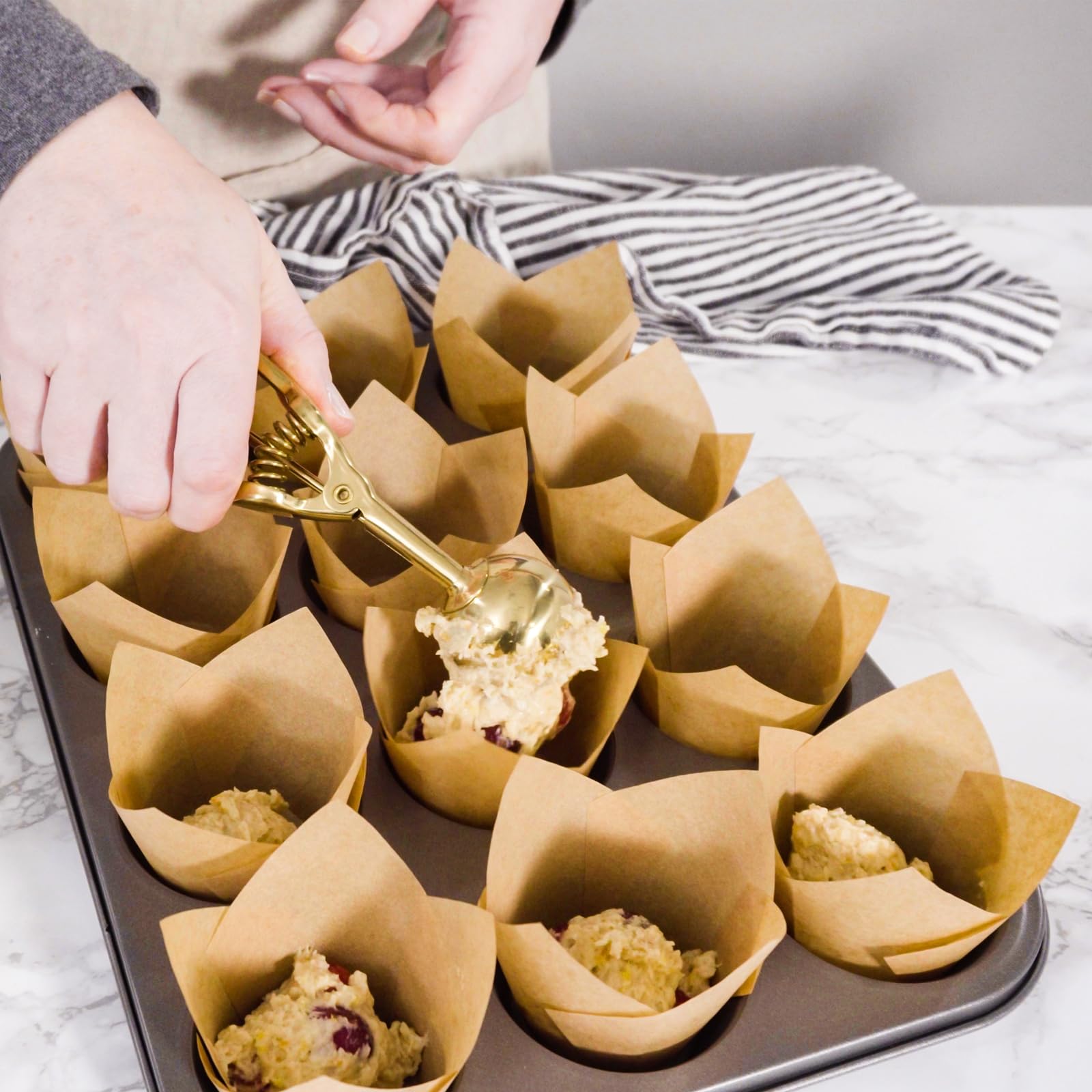 QUARKZMAN 50 stuks cupcake-hoezen voor bruiloft