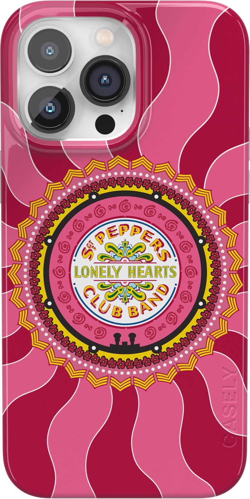 Casely iPhone 14 Pro Case | Beatles | Lonely Hearts Club | SGT. Pepper's | Classic Case Compatible with MagSafe