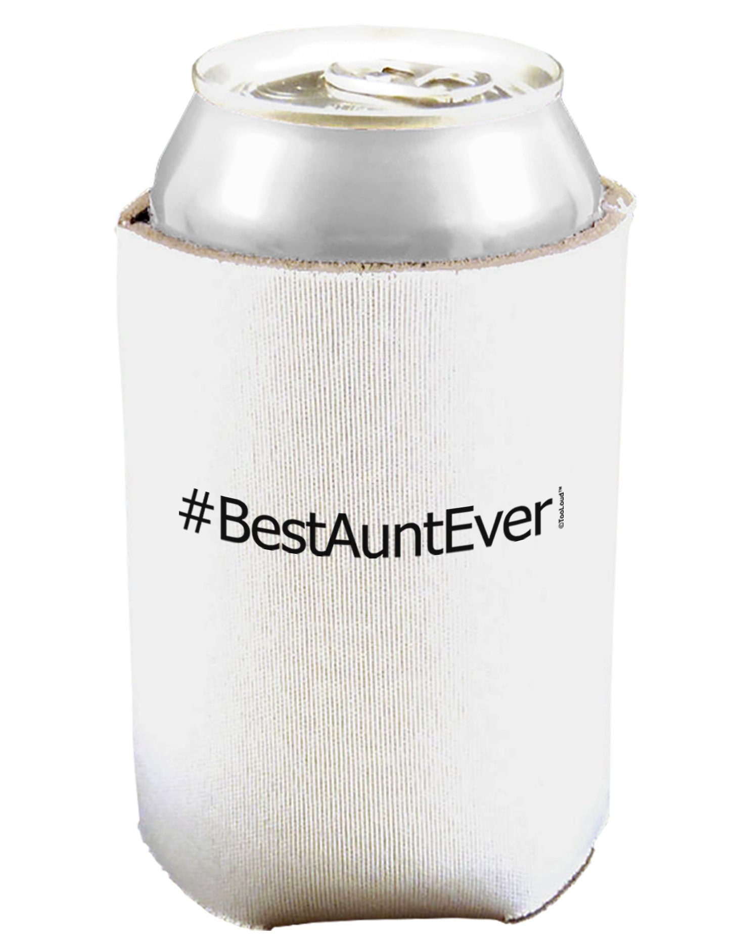 #BestAuntEver Can and Bottle Insulator - White 2 PACK
