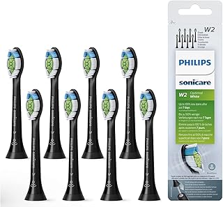 Philips Oryginalne końcówki szczoteczek do zębów Sonicare Optymalna elektryczna szczoteczka do zębów, 8-pak, czarne - HX6068/13