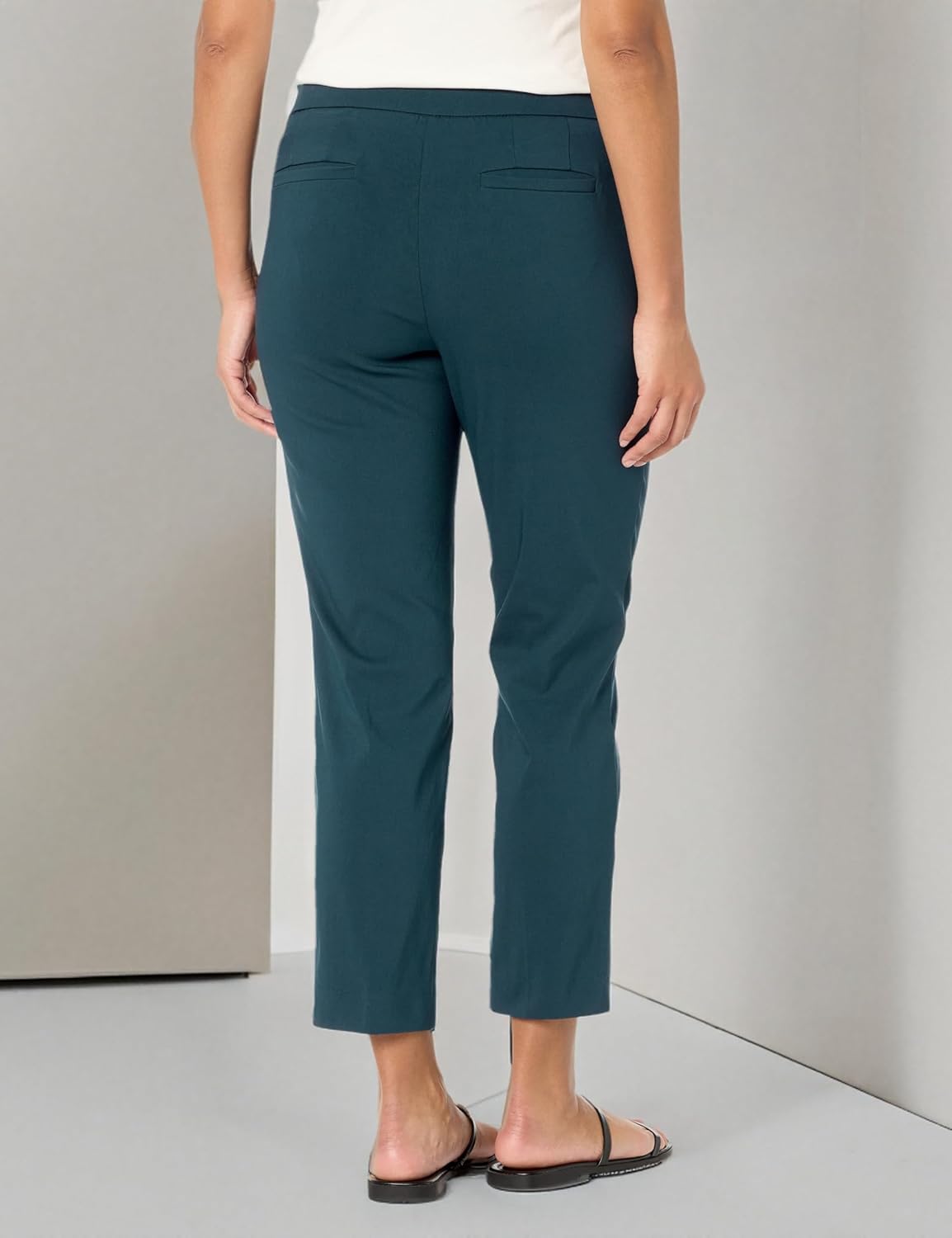Briggs New York Womens Super Stretch Millennium Slimming Pull-on Ankle Pant - Image 3