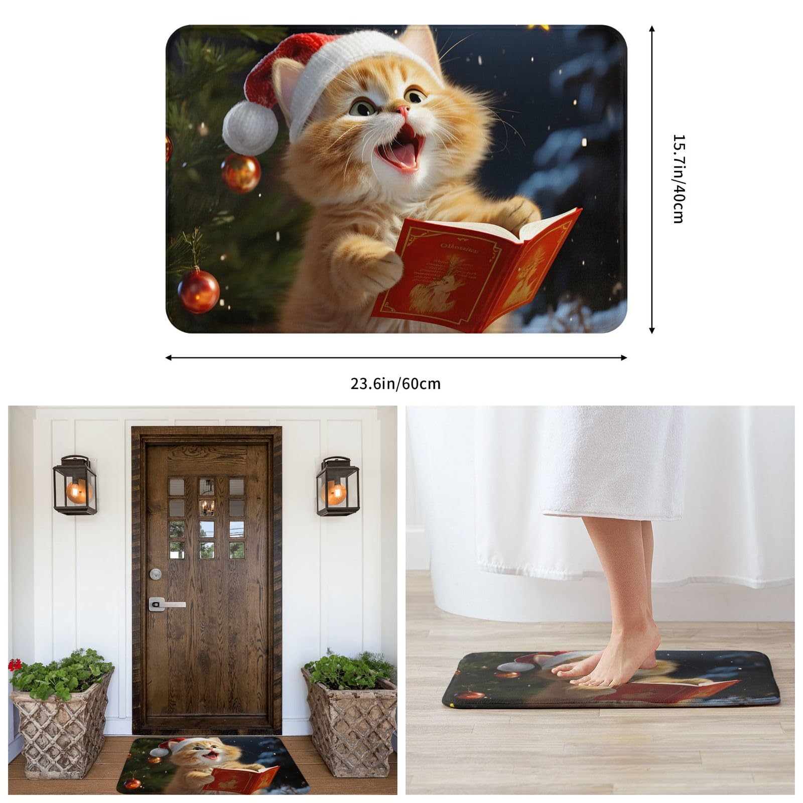 Zerbino Benvenuto Tappetini Piante Tropicali Stampato Bagno Cucina Tappeti Casa Zerbini Per Soggiorno Tappeto Tapete Antiscivolo Decorazioni Per La Casa Regalo Tappeto Antiscivolo 50X80 Cm
