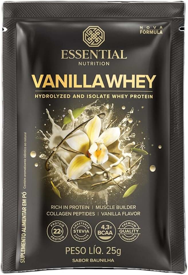 Vanilla Whey Sachê Essential Nutrition 25g
