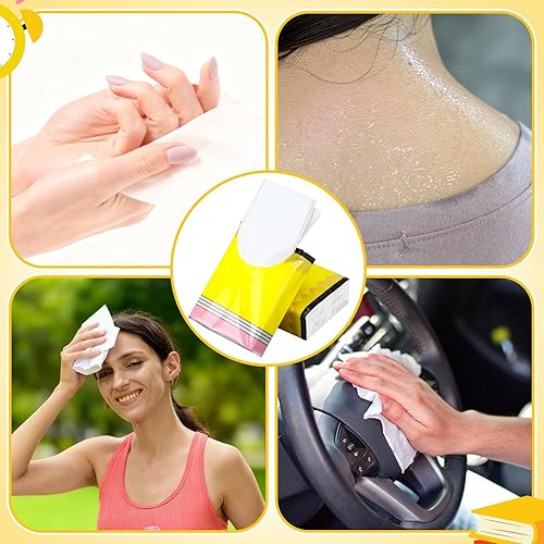 Miniatura 19 de Ctosree Paquete de 50 pañuelos de bolsillo de Navidad, paquetes de viaje de Feliz Navidad, 500 hojas, copos de nieve, pequeños pañuelos