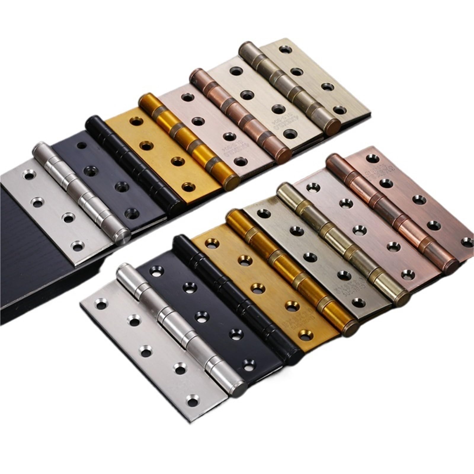 Charnières pliantes inox 5 pouces dorées pour réparer une porte lourde qui frotte