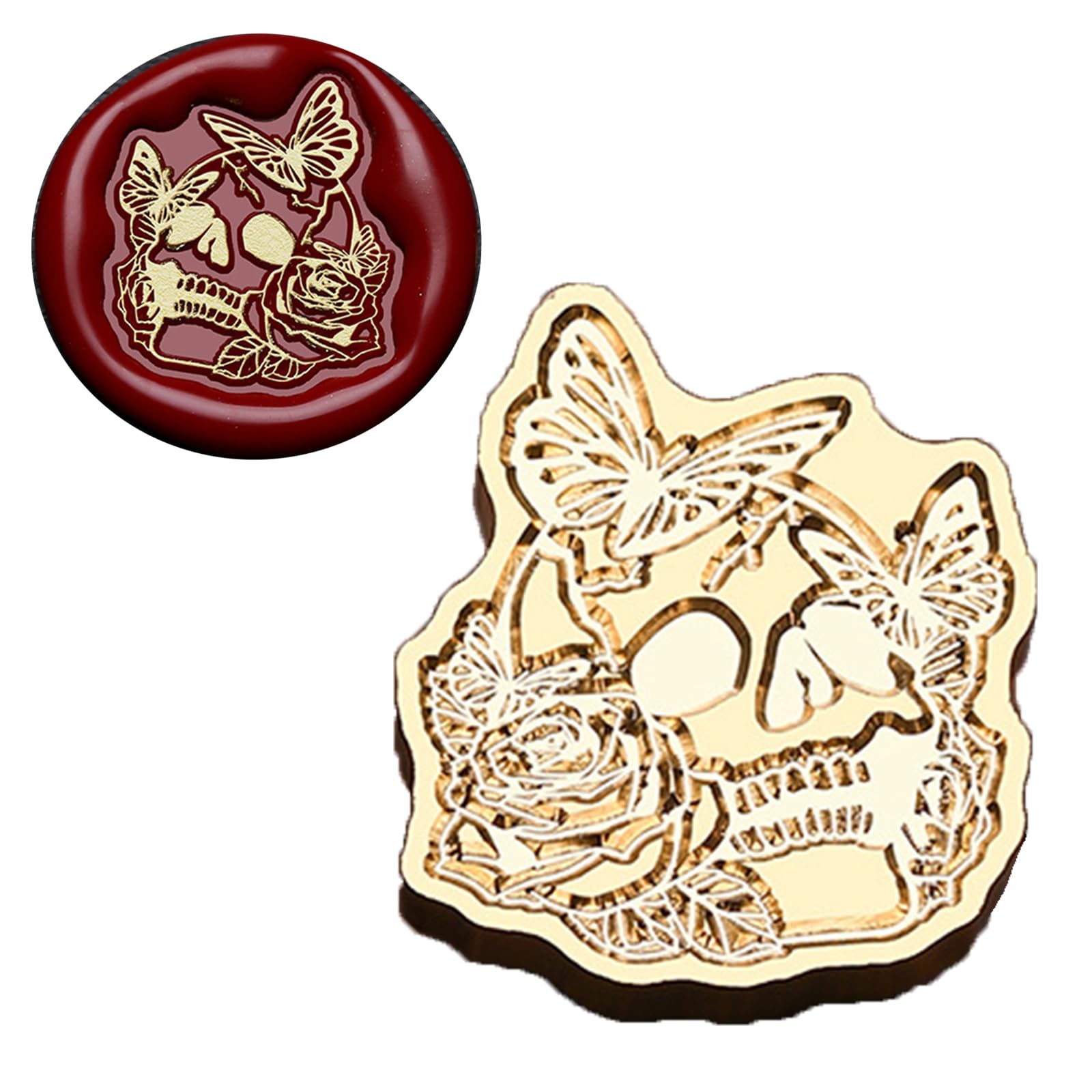 oringnat Halloween Series Waxed Seal Stamp Witch Sealing Waxed Stamp for Invitation Envelopes Cards Scrapbooking