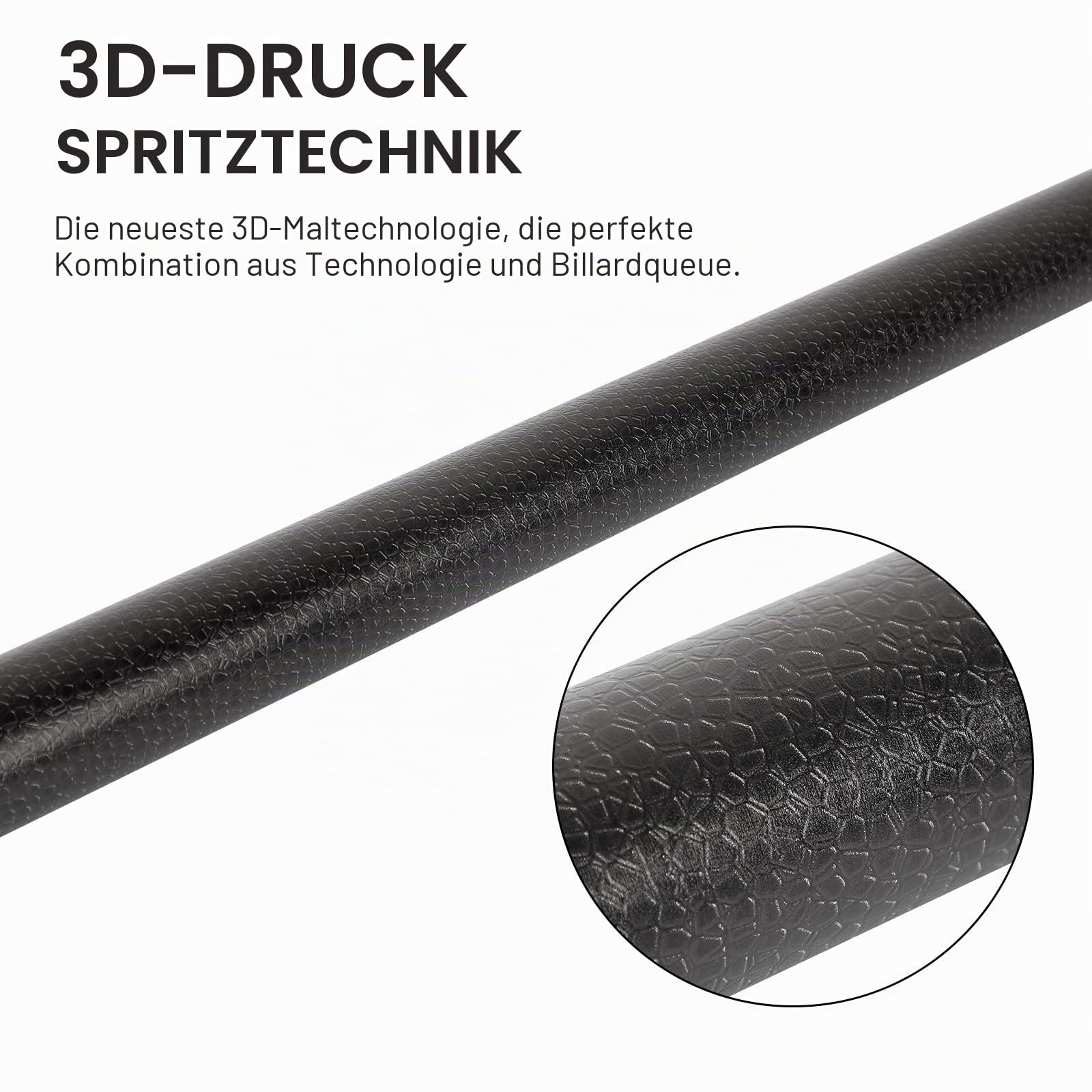 GARSEN Billard-Queue-Stick, 147,3 cm, 510,3 g, 538,6 g, 567 g, 595,3 g, Billard-Hausbar, 4 Stück