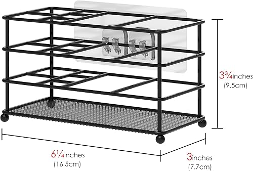 Miniatura 3 de Linkidea Soporte ventilado para cepillos de dientes montado en la pared, soporte antideslizante para cepillos de dientes eléctrico, organizador de