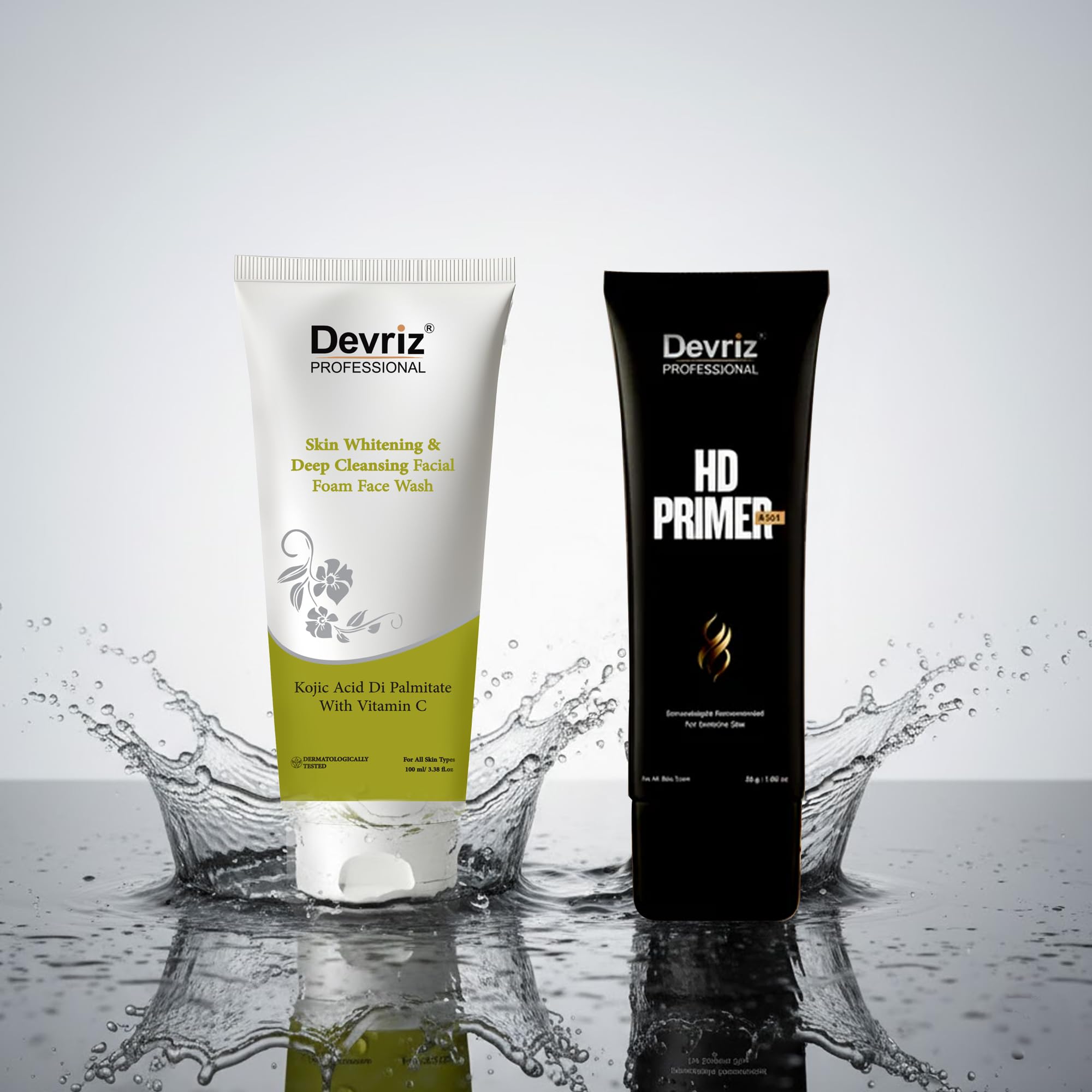 Face Wash + Primer | Anti-aging Kojic Acid Cleanser | Dark Spot Free Skin | Pore Minimizer | Balanced Hydration | Combo of 2-image-40