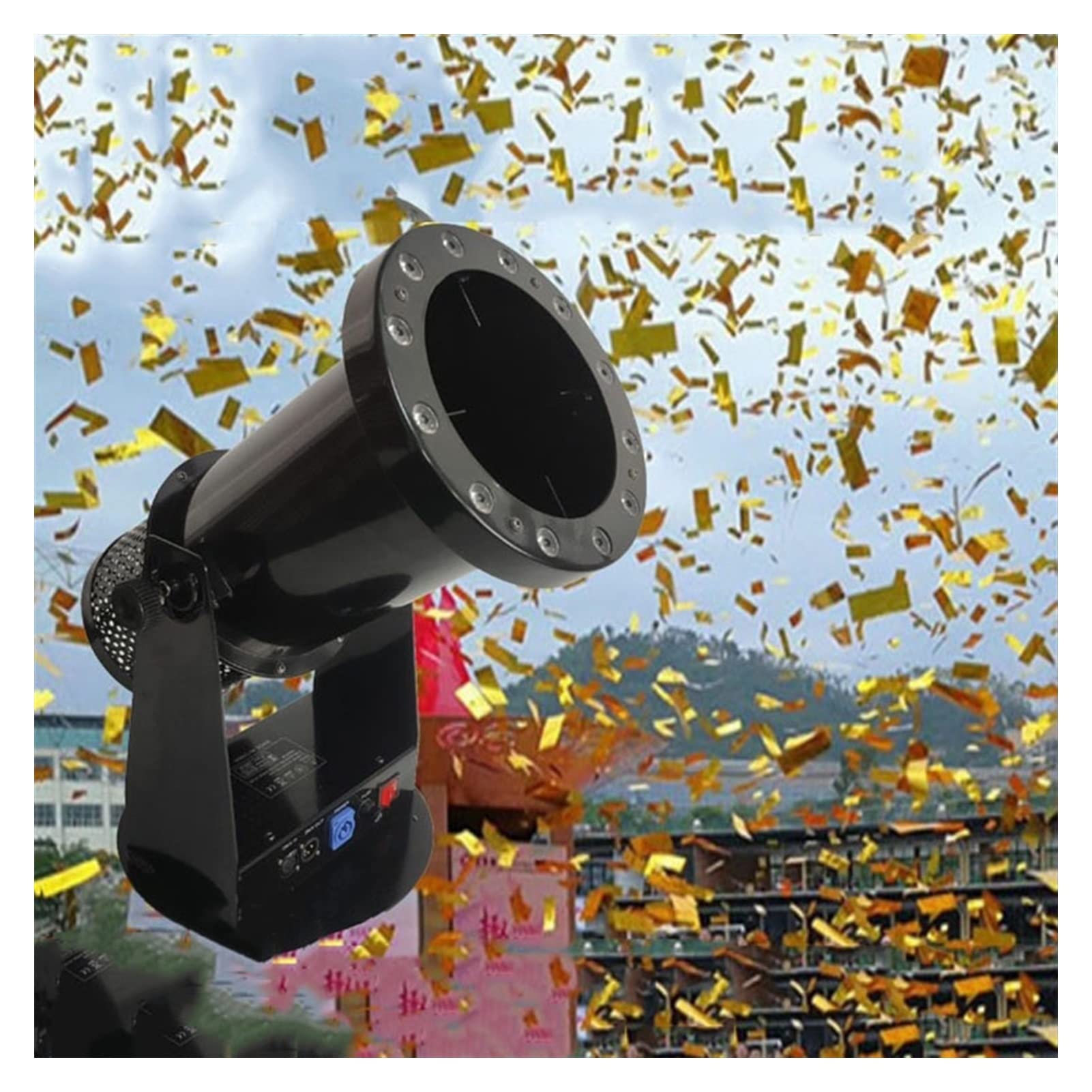 Konfetti-Maschine Confetti-Launcher. LED Farbige Papiermaschine Electric Confetti Color Poppers Maschine Dmx512. Bühnenhochzeitseffekt-Feier-Ausrüstung Für Hochzeitsfeier Dekoration