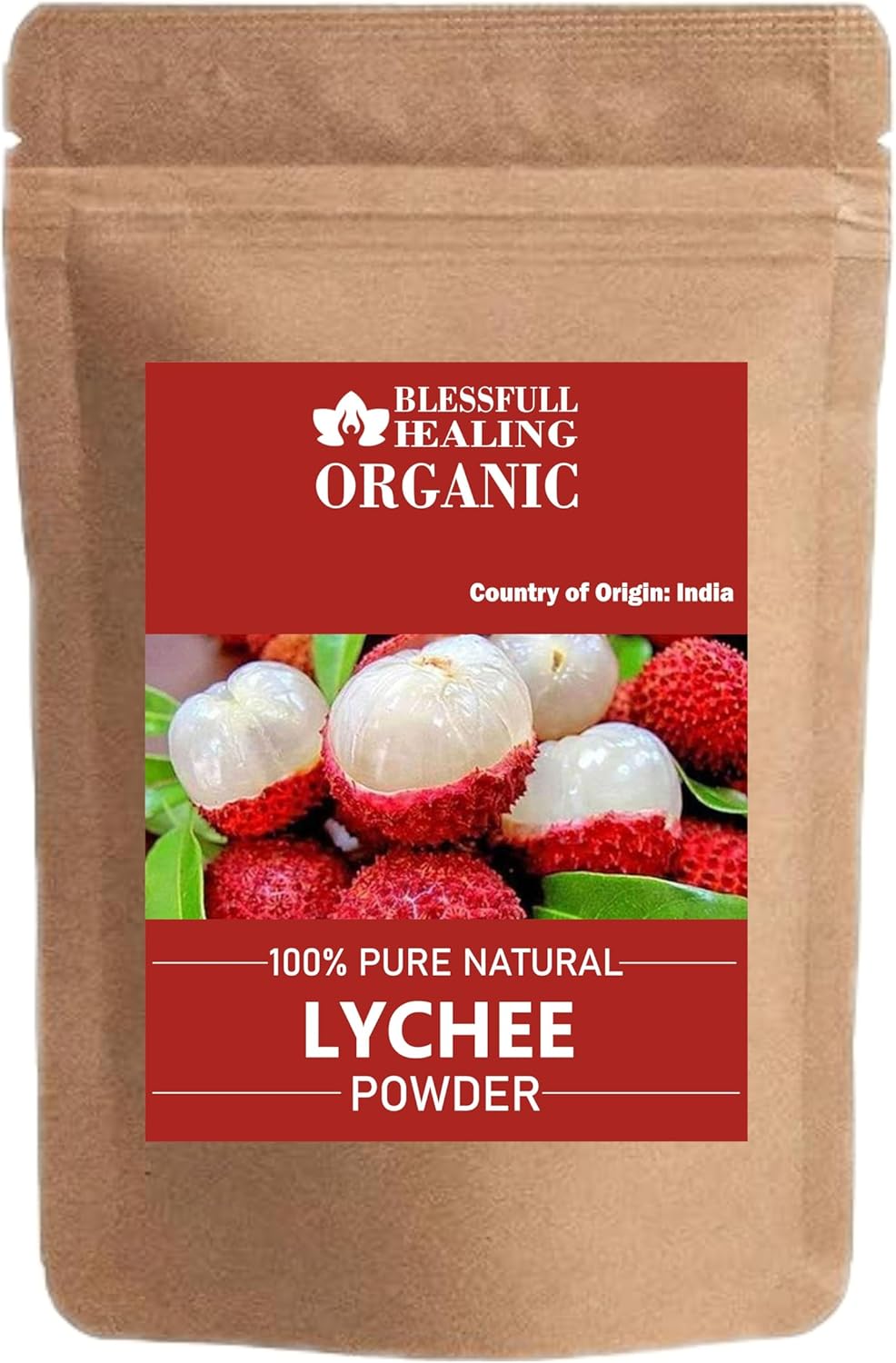 Blessfull Healing Organic Lychee Powder 100% Pure Natural 200 Gram / 7.05 oz