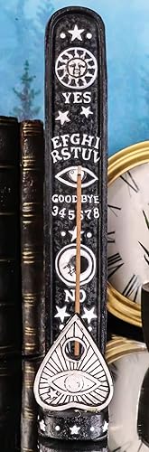 Miniatura 2 de Ebros Gift Mystic Ouija Spirit Trance Board with Evil Eye Planchette Tower - Soporte para incienso, quemador, figura ocultista, Wicca Witchcraft,
